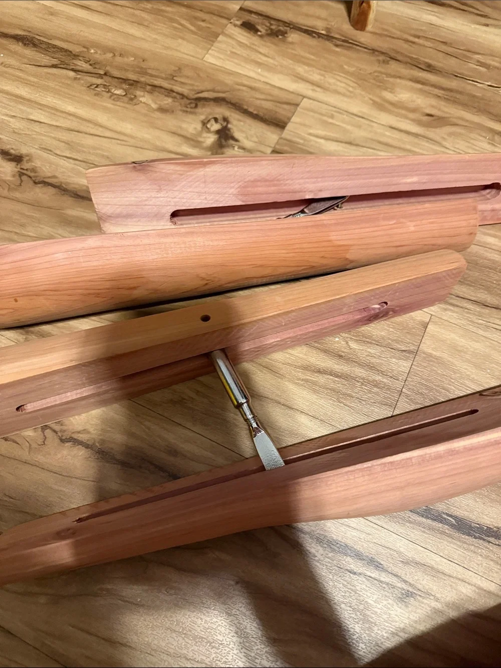 Natural Cedar Hanger Insert Set - Picture 2 of 4